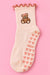 Teddy Bear Frill Pilates Grip SocksMure + Grand