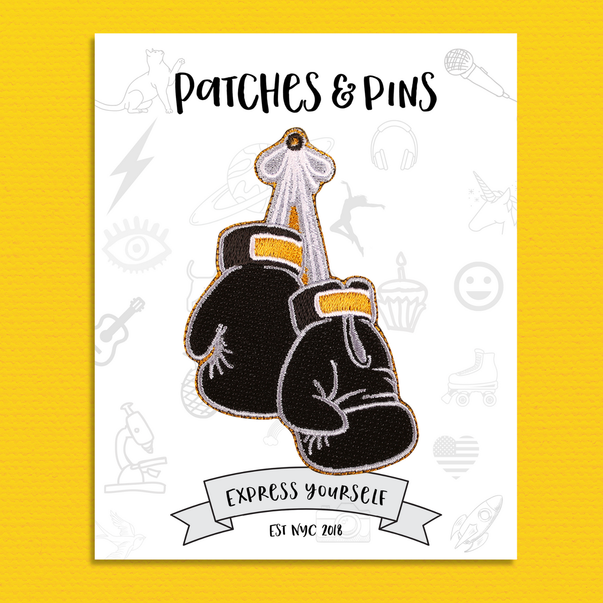 Boxing Gloves Patch — Patches and Pins Fun Products