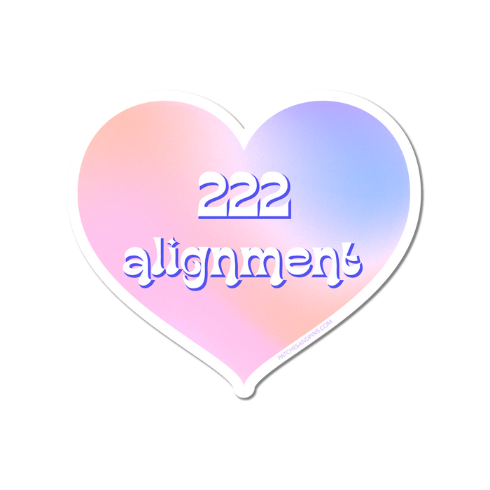 222 Alignment Angel Numbers Sticker