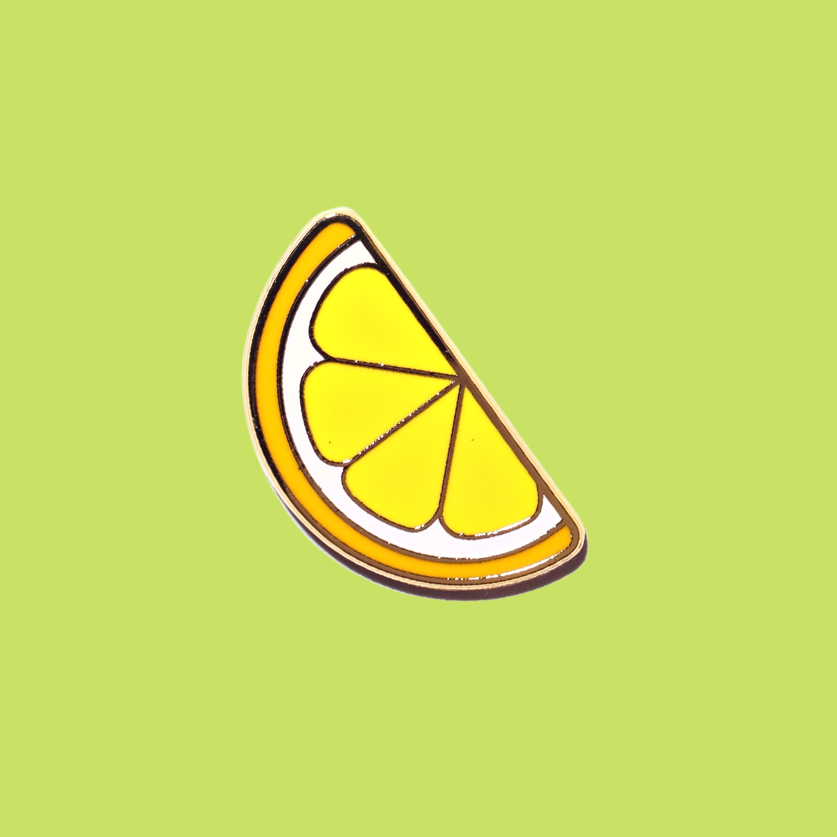 Lemon Enamel Pin — Patches and Pins Fun Products