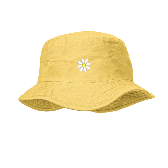 Daisy Embroidery Bucket Hat