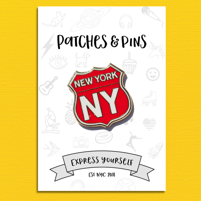 New York Badge Enamel Pin