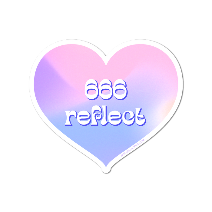 666 Reflect Angel Numbers Sticker