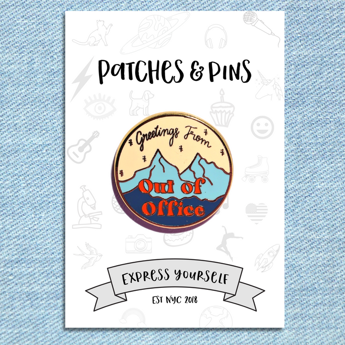 Out of Office Enamel Pin