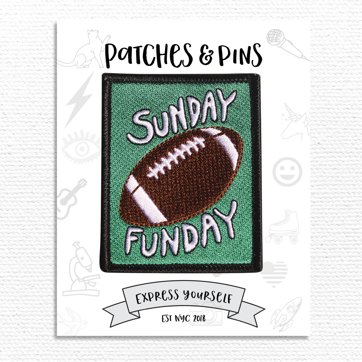 Sunday funday Patch — Patches and Pins Fun Products
