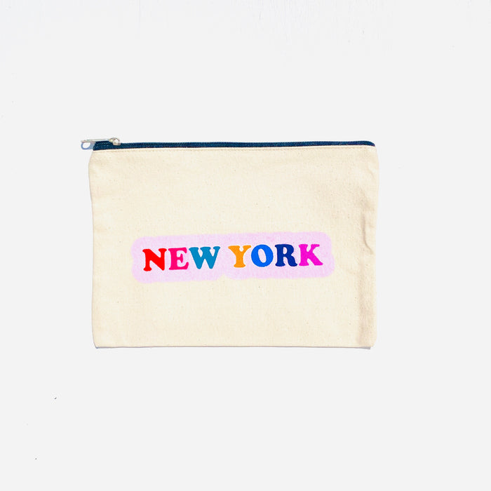 New York Canvas Pouch