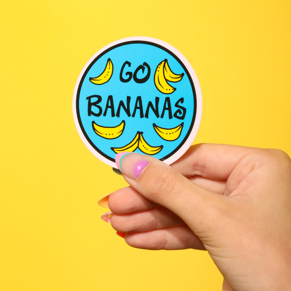 Go Bananas Sticker — Patches and Pins Fun Products