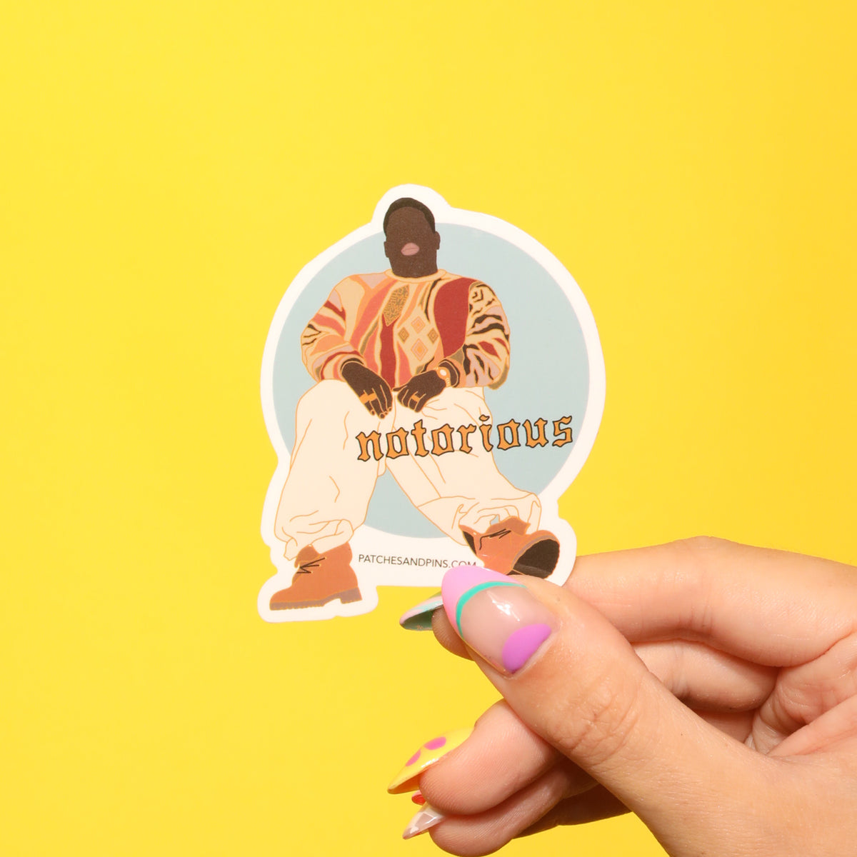 Notorious Sticker — Patches and Pins Fun Products