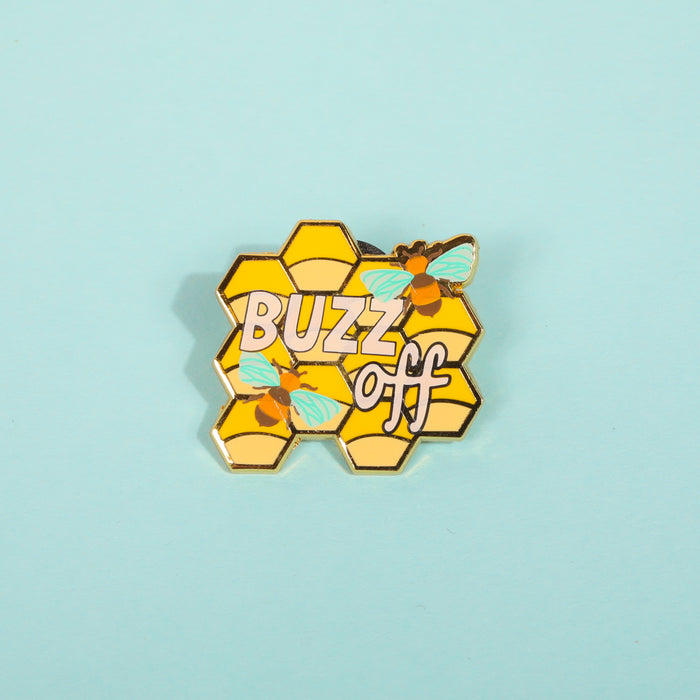 Buzz Off Enamel Pin