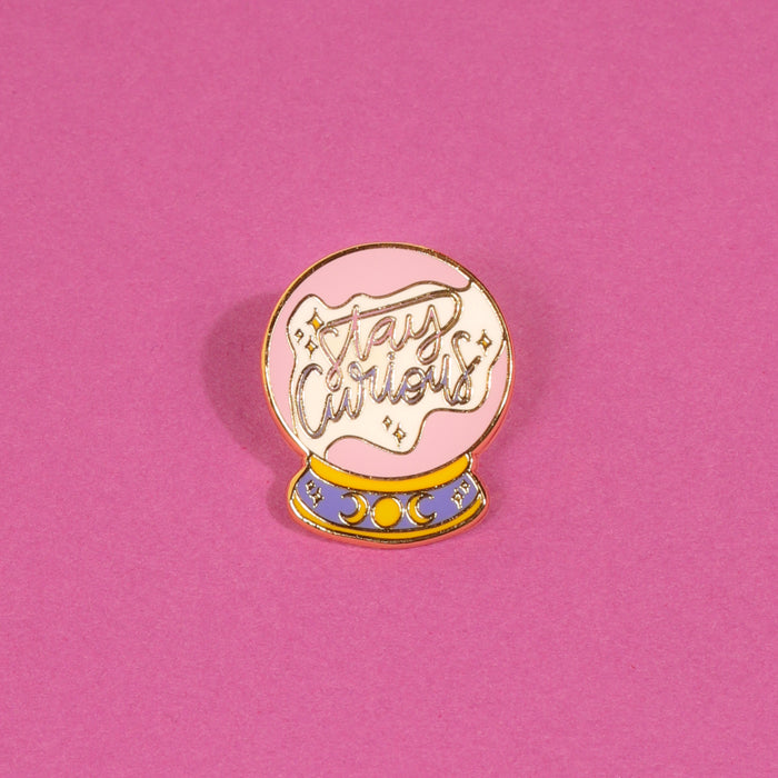 Stay Curious Enamel Pin
