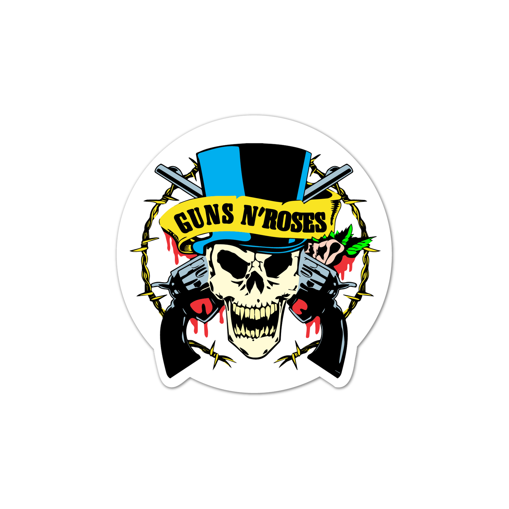 Guns N'roses Sticker — Patches and Pins Fun Products