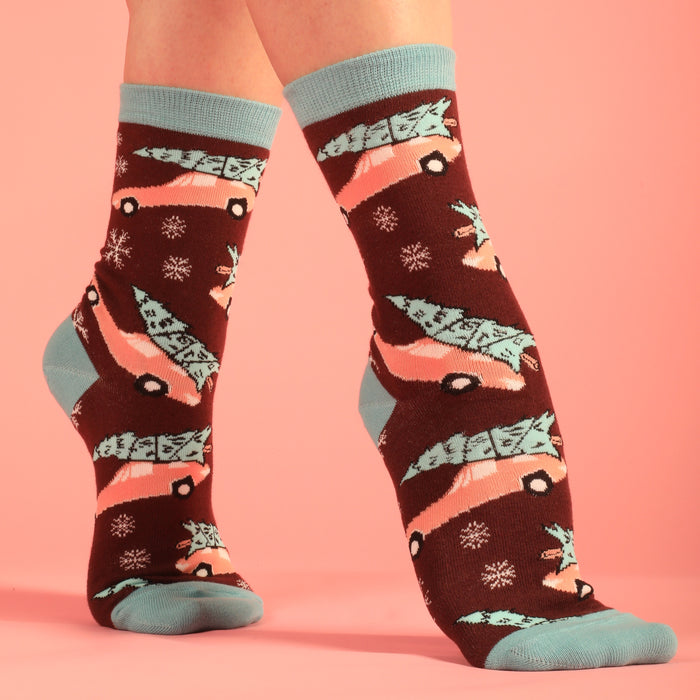 Cruisin' Into the Holiday Women's Socks