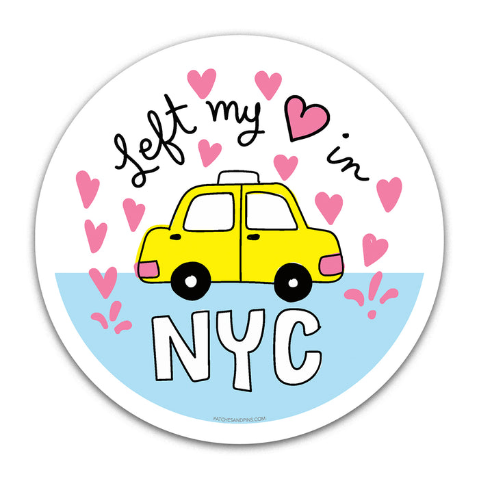 I Left My Heart In NYC Sticker