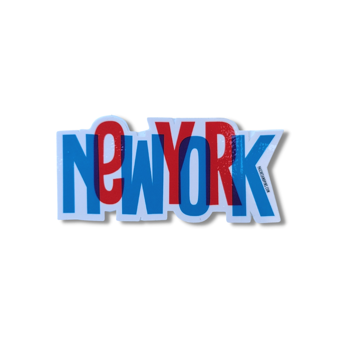 New York Blue Red Sticker