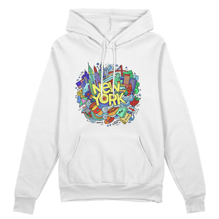 New York Colorful Hoodie