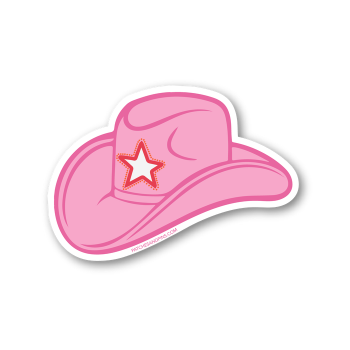 Pink Cowboy Hat Sticker