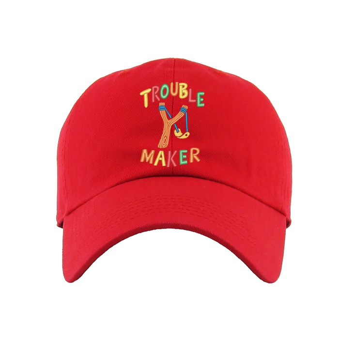 Trouble Maker Dad Hat Patches and Pins Fun Products