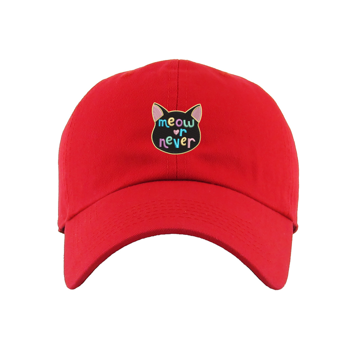 Meow or Never Dad Hat