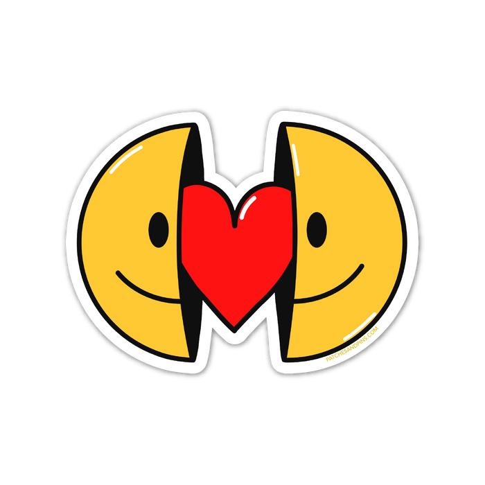 Smiley Heart Sticker