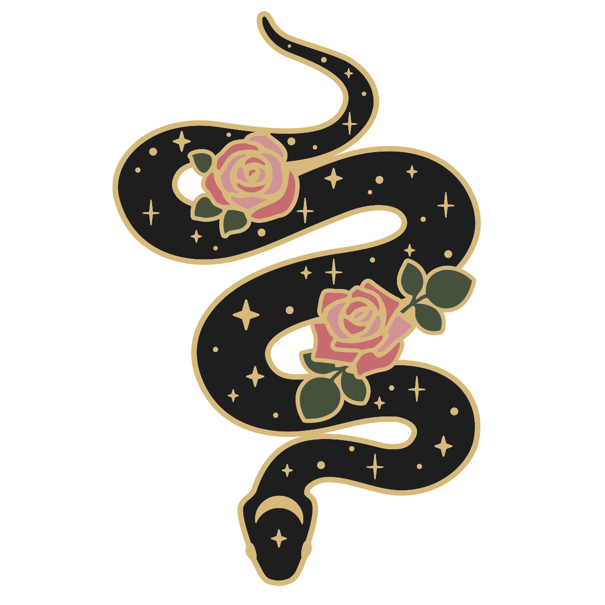 Snake Sticker — Patches and Pins Fun Products