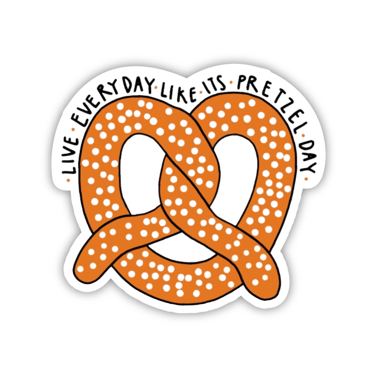 Pretzel Sticker — Patches and Pins Fun Products