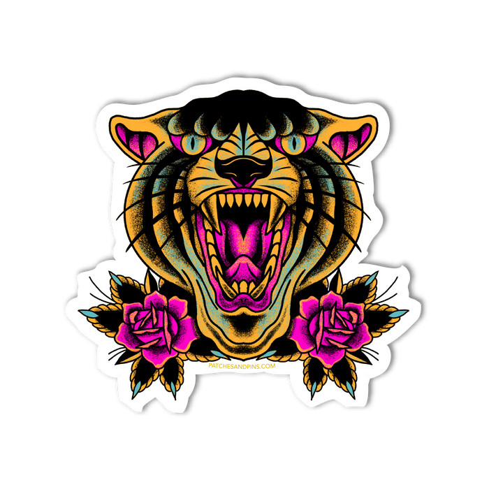Tiger Rose Sticker