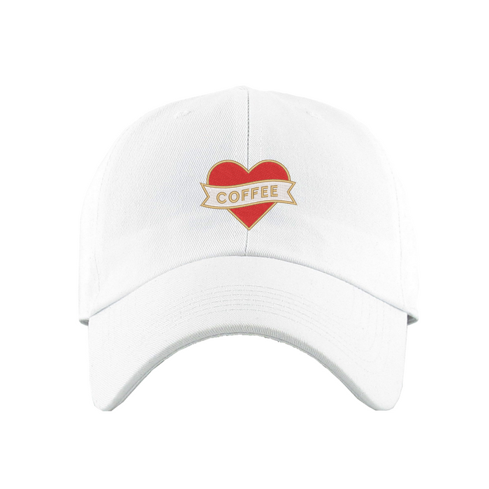 Heart Coffee Dad Hat