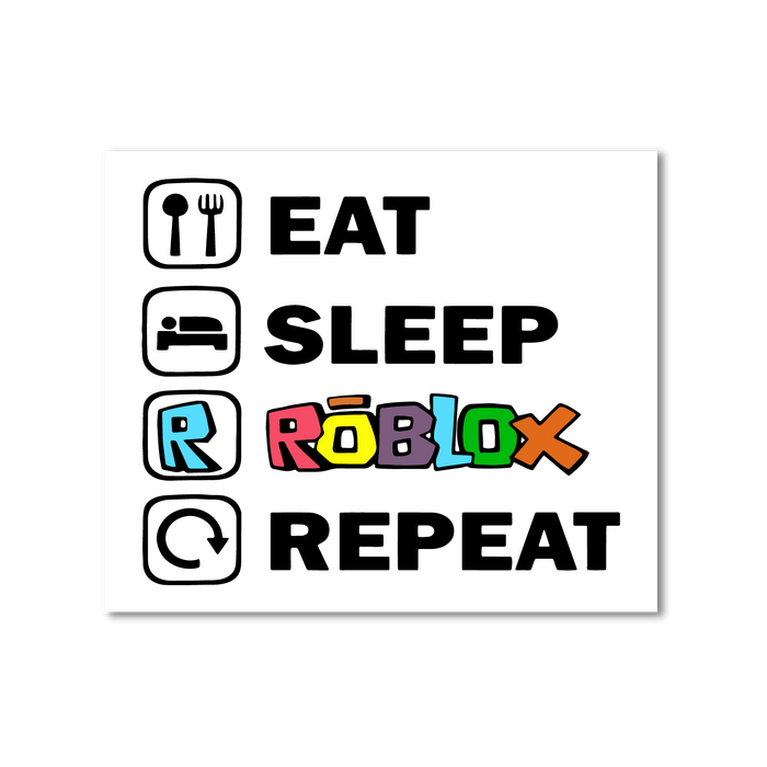 Eat sleep roblox sleep sticker