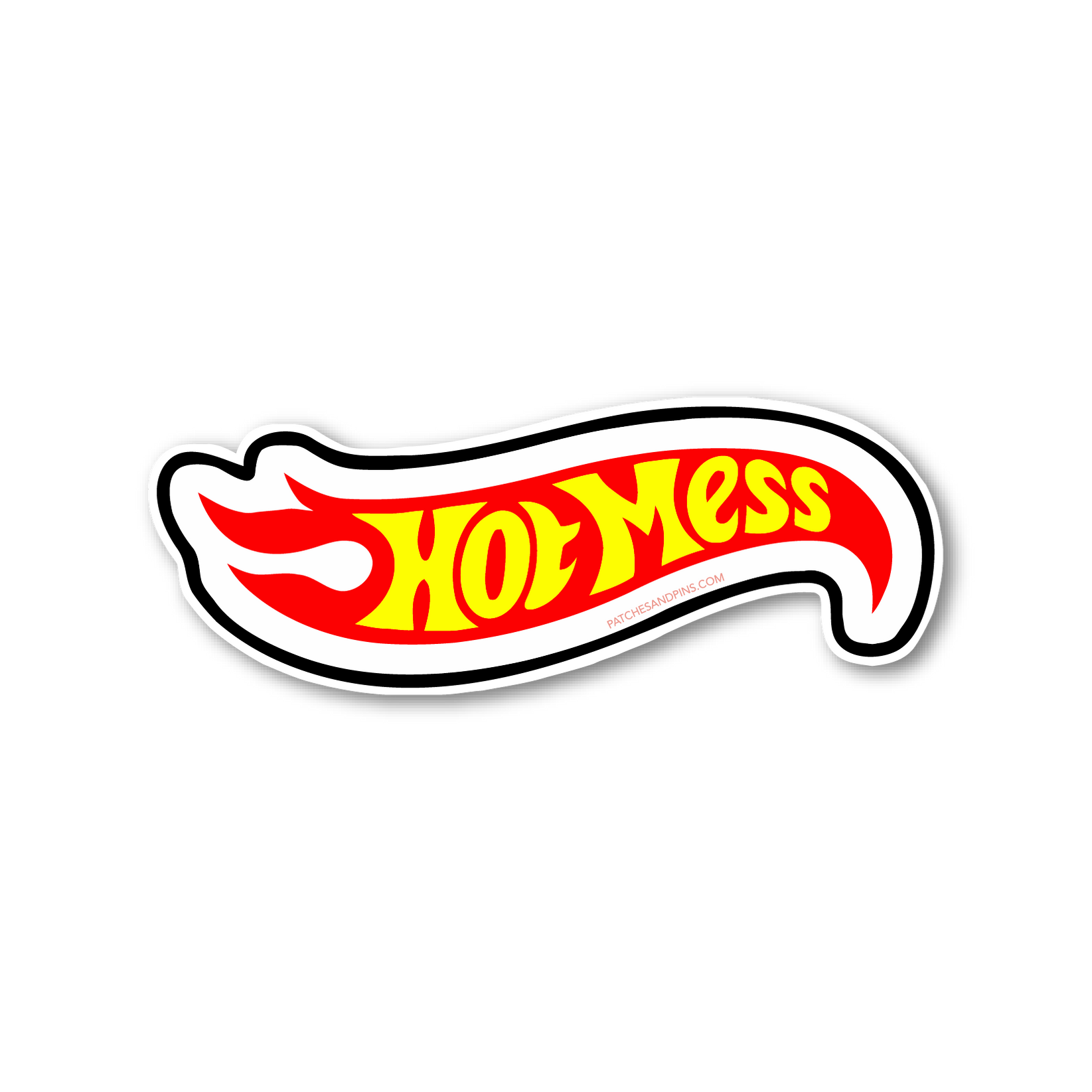 Hot Mess Sticker — Patches and Pins Fun Products