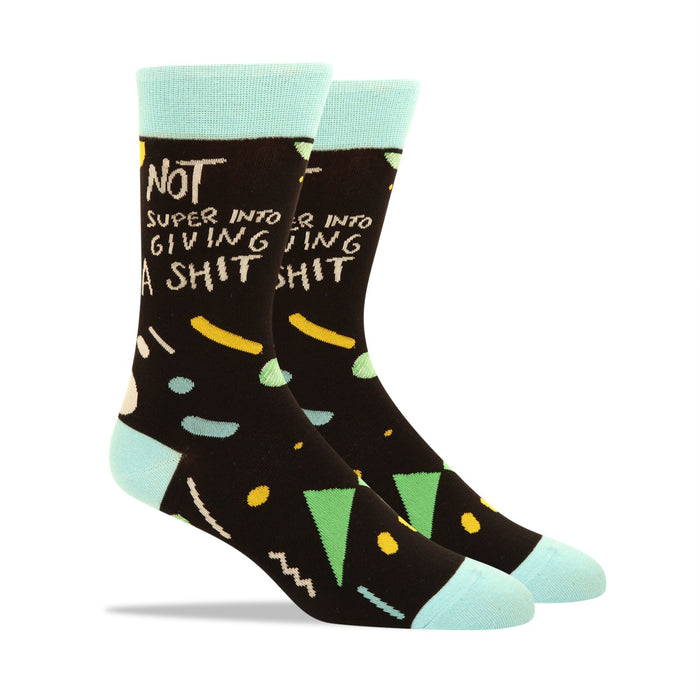 Not Super Into Giving A S--t Men's Socks