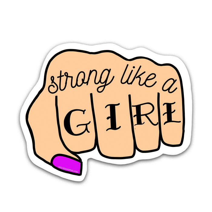 Strong Like A Girl Sticker